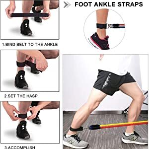 Resistance Exercise Bands with Door Anchor